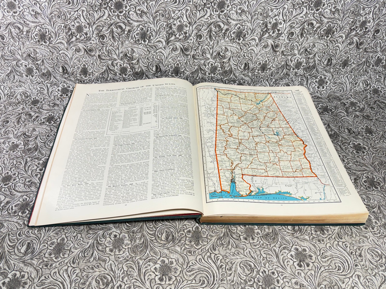 Antique 1942 Rand McNally World Atlas Premier Edition Book Maps Charts War Era