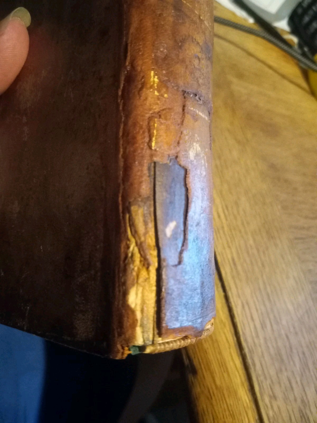 1782 HISTOIRE ROMAINE BY M ROLLIN FULL LEATHER VOLUME 2 ONLY, W/MAP OF ITALY!!
