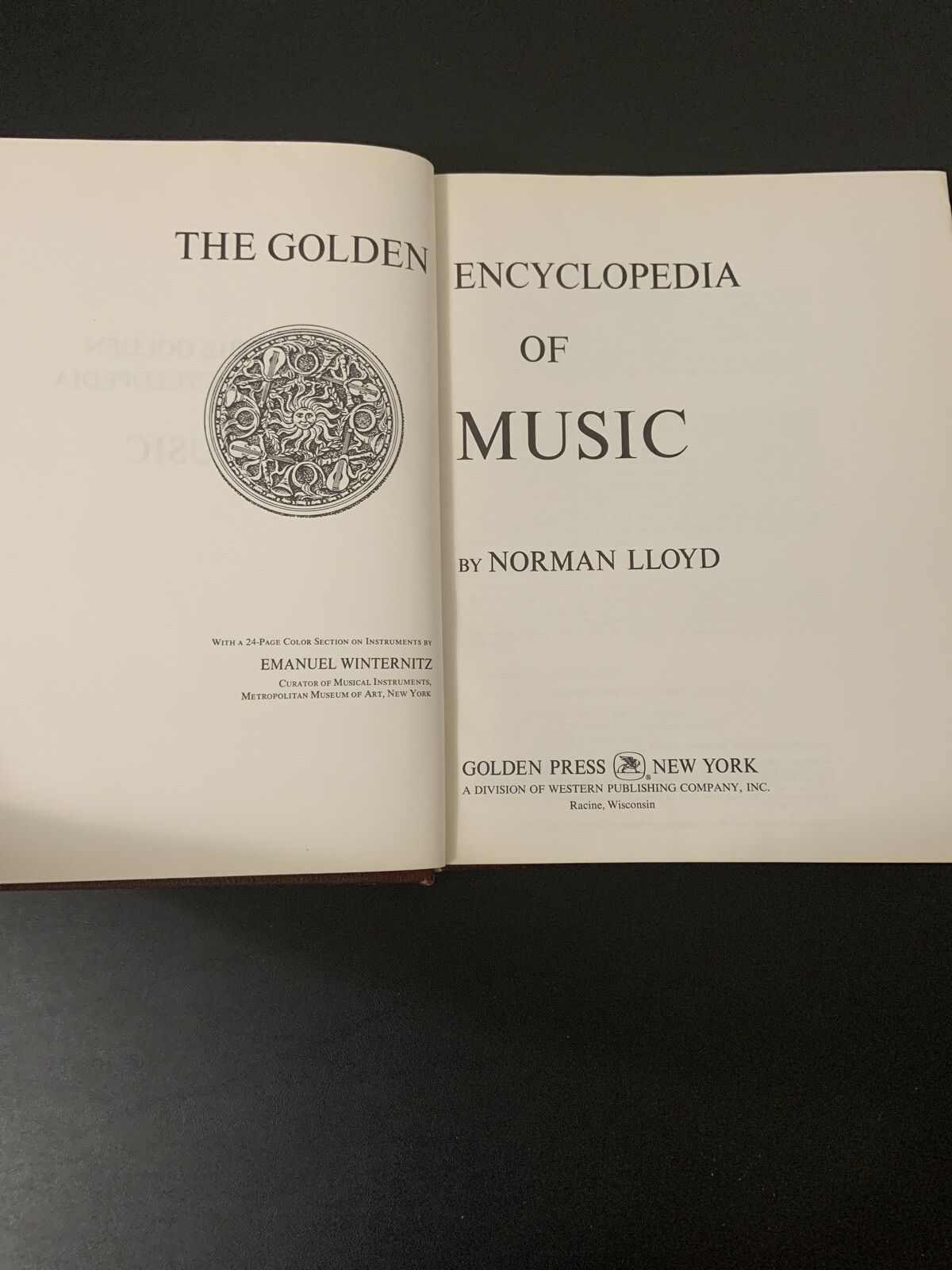 The Golden Encyclopedia of Music by Norman Lloyd – 1968 – Hardcover Vintage Book