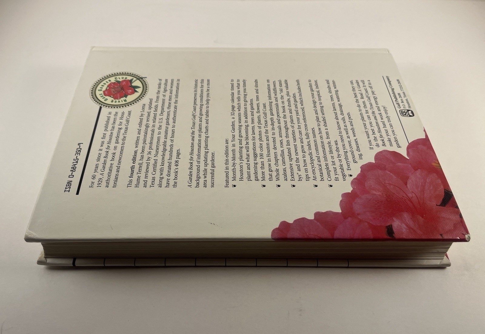 A Garden Book for Houston & Texas Gulf Coast River Oaks Garden Club 4th Ed 1989
