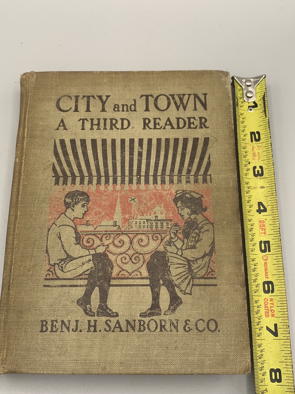 City and Town A Third Reader By Pauline Frost Rafter HC Antique 1912