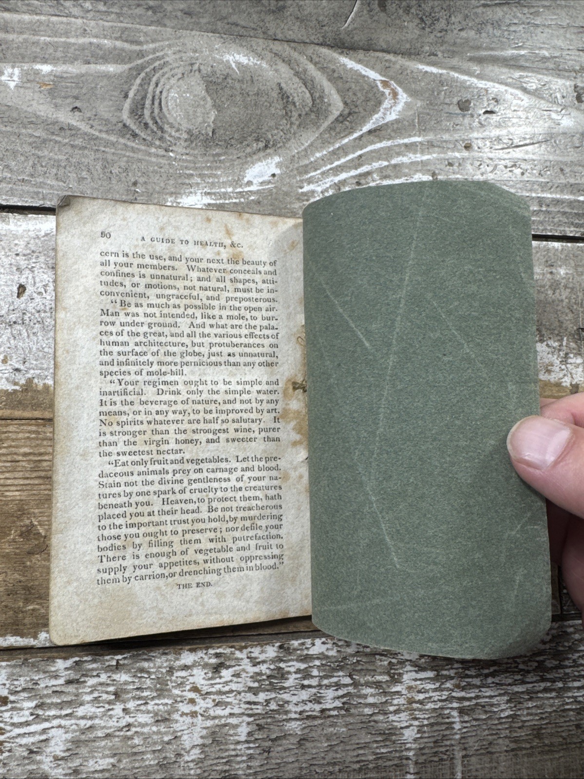 1814 Antique Self-Help Book “Discourses on a Sober and Temperate Life” Cornaro