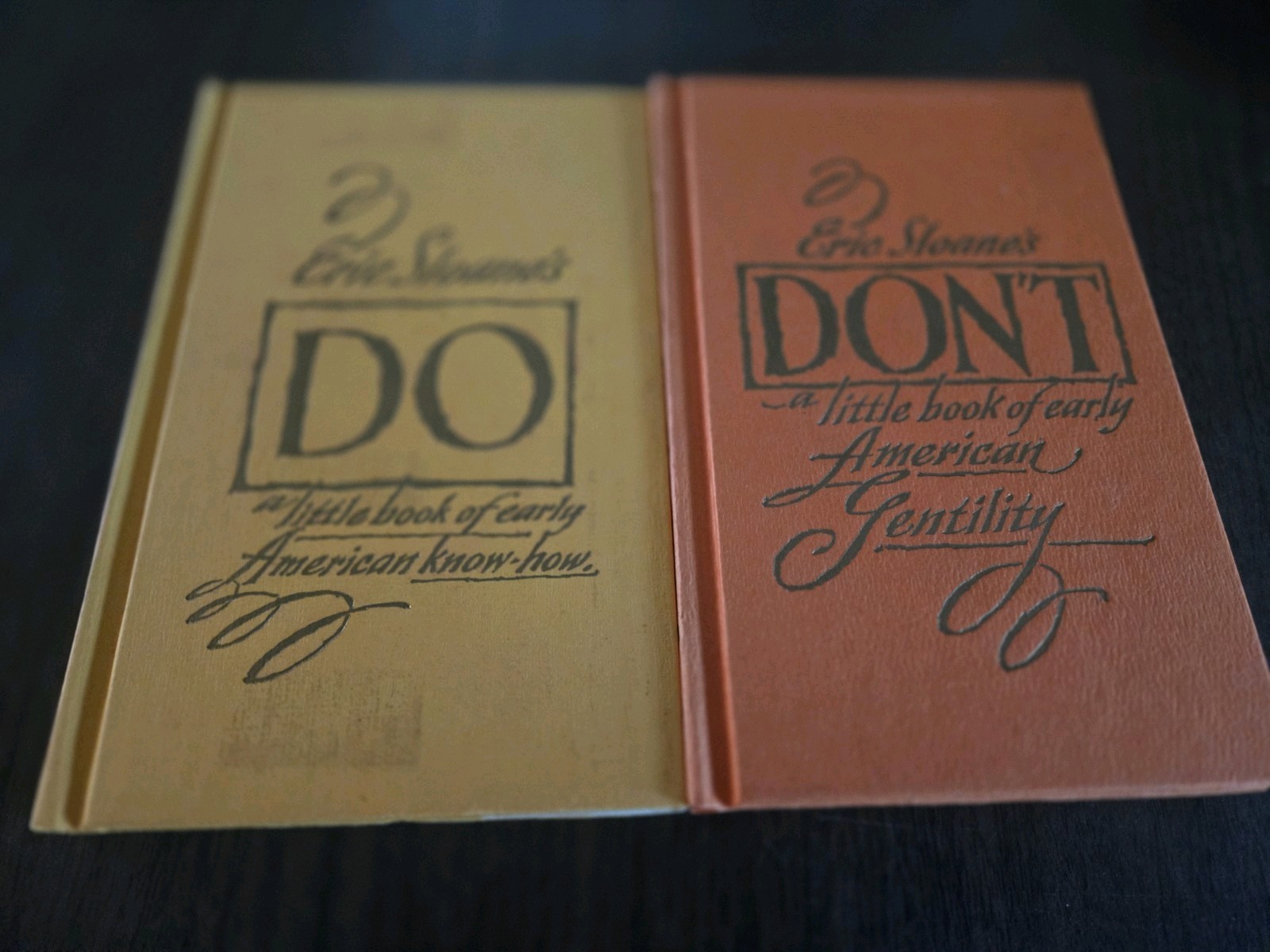 Eric Sloane THE DO’S AND DONT’S OF YESTERDAY ( Two Books+Slipcase) Signed