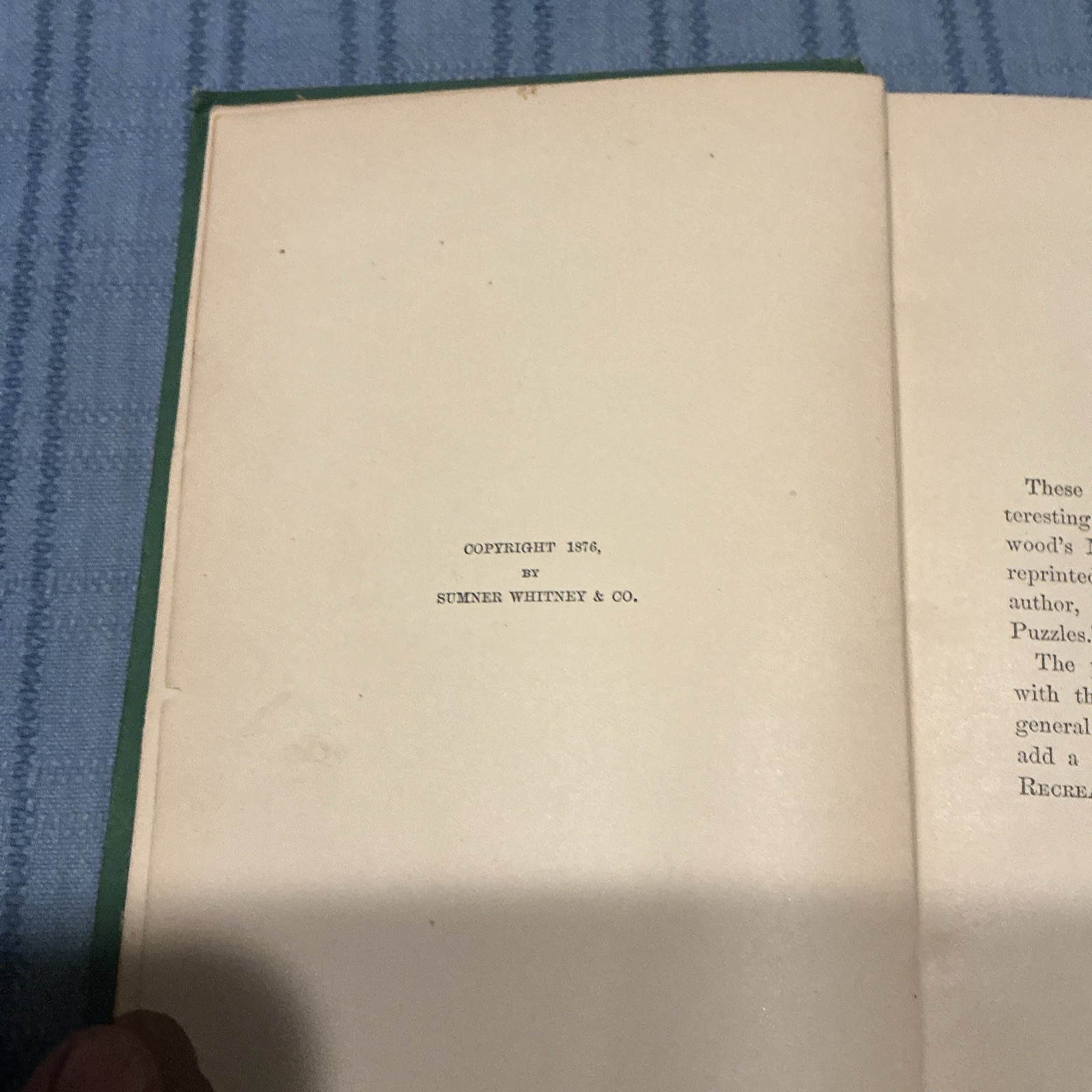 LEGAL RECREATIONS,1876, JUDICIAL PUZZLES From STATE TRIALS,John PAGET