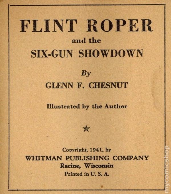 Flint Roper and the Six-Gun Showdown #1467 FN+ 6.5 1941