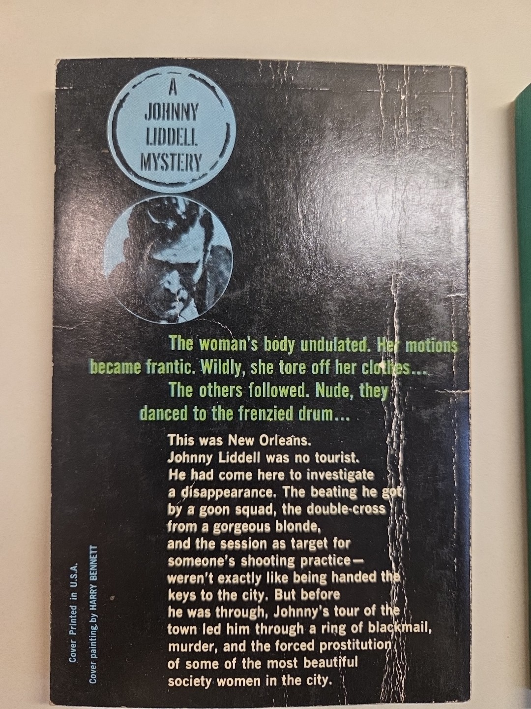 Dell Paperback Lot Of 4 Johnny Liddell & Frank Kane Mystery Pulp Murder Action