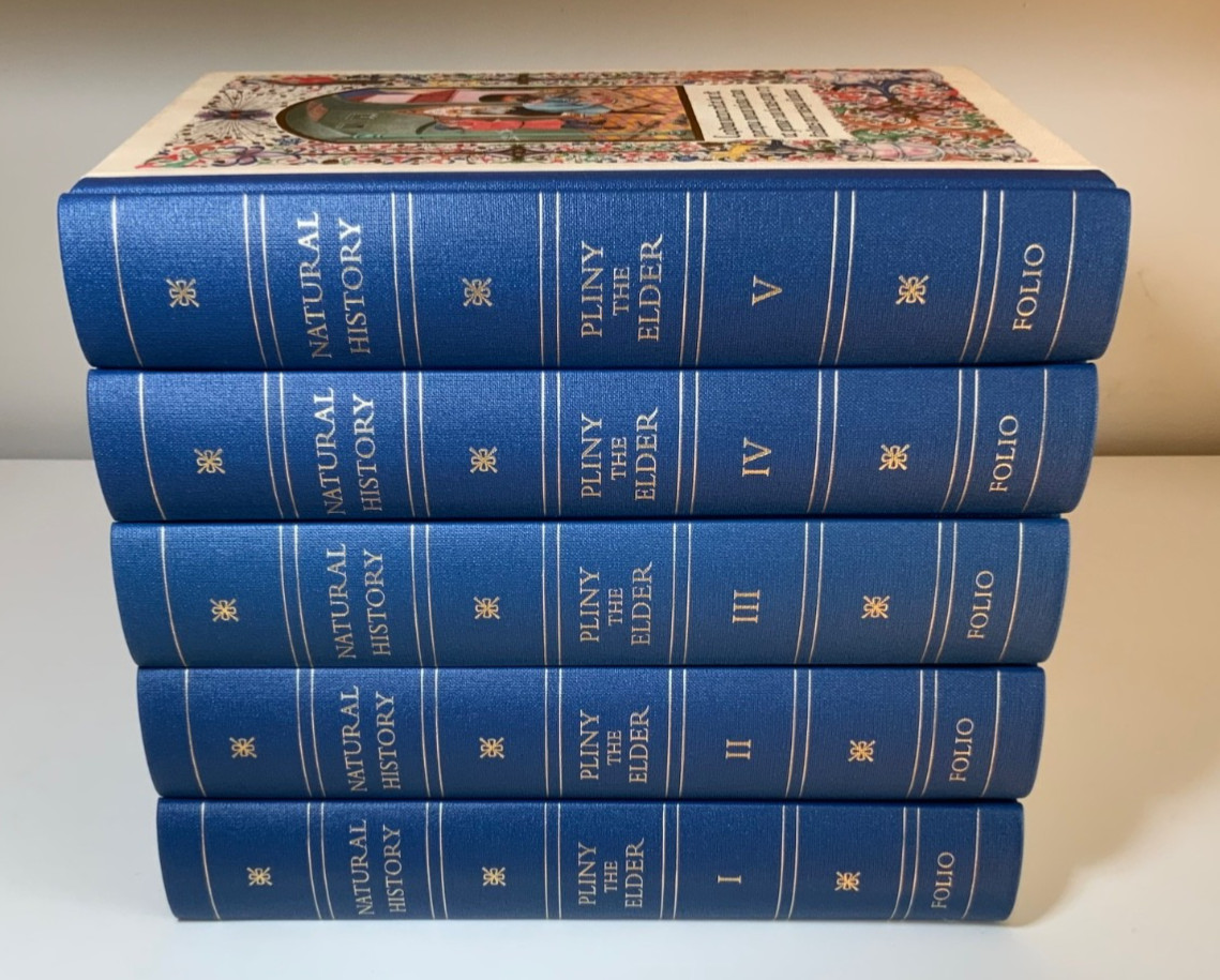 Natural History – Pliny The Elder – 5 Volume Set – Folio Society 2012 – 1st NEW