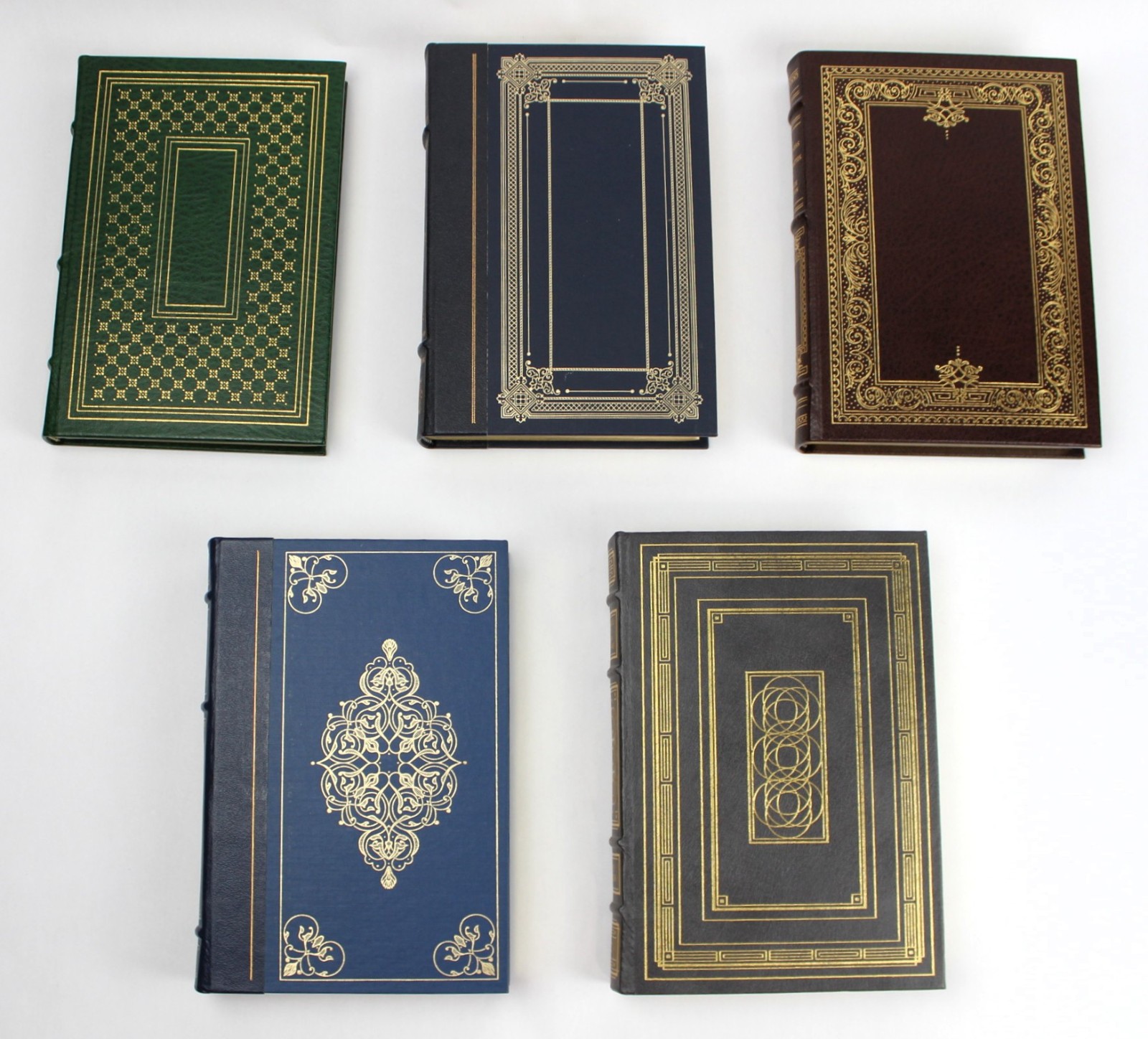 9 FRANKLIN LIBRARY HARDCOVER LEATHER BOUND BOOKS * UNREAD * COLLECTIBLE * DECOR