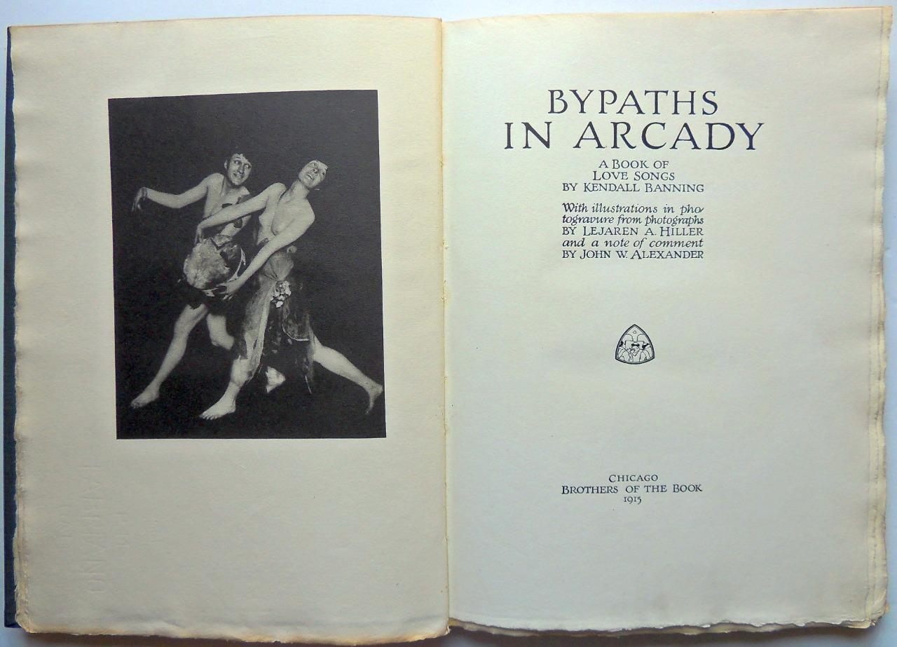 1915 Bypaths in Arcady Book of Love Songs 25 Erotic PHOTOS Lejaren Hiller Nudes