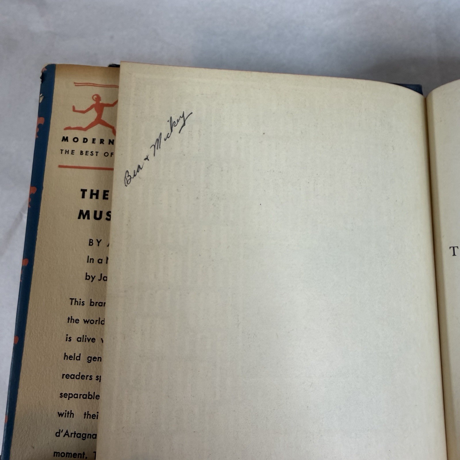 The Three Musketeers By Alexandre Dumas 1950 HC DJ First Modern Library Edition