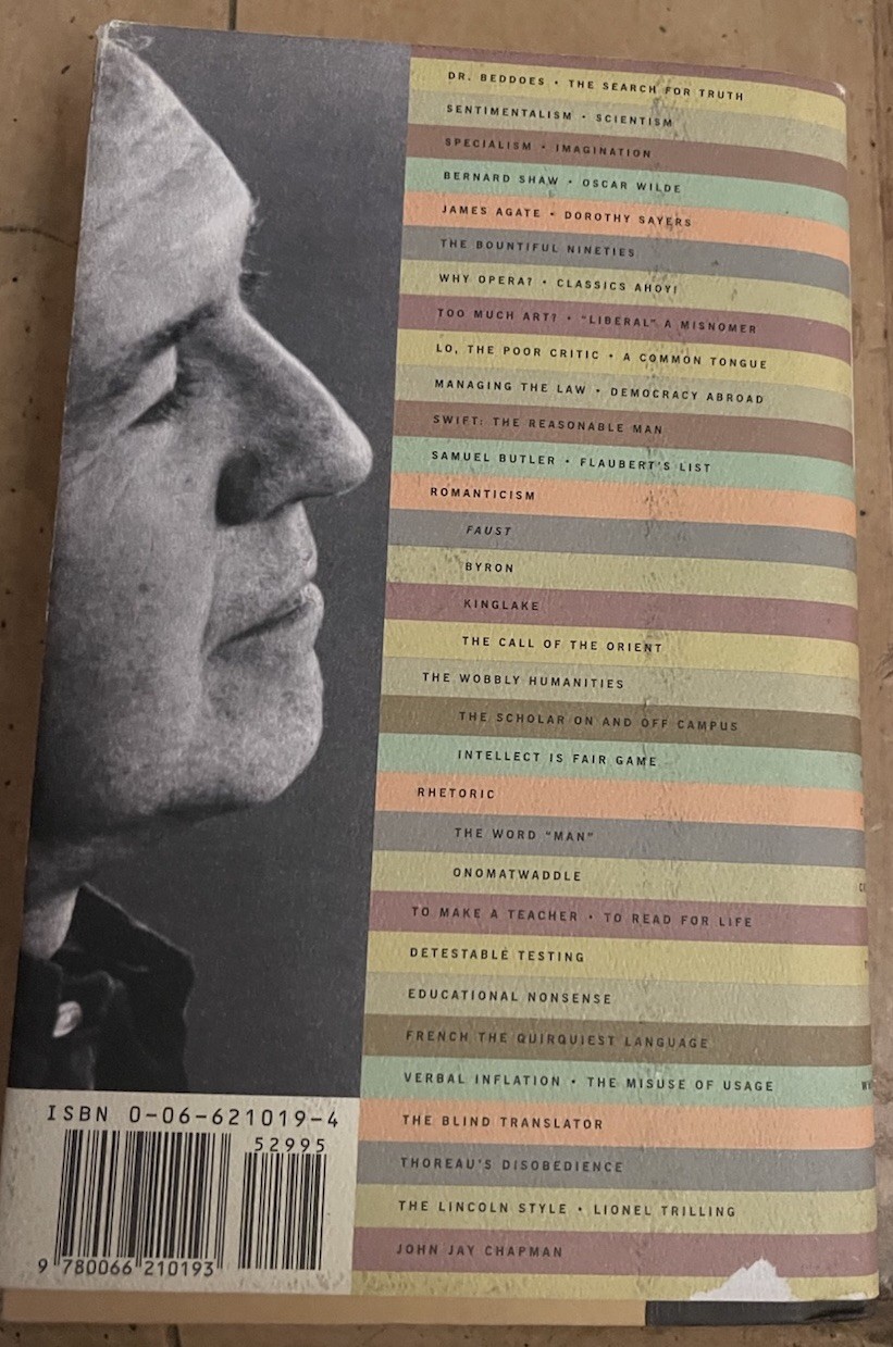 A Jacques Barzun Reader Selections from His Works