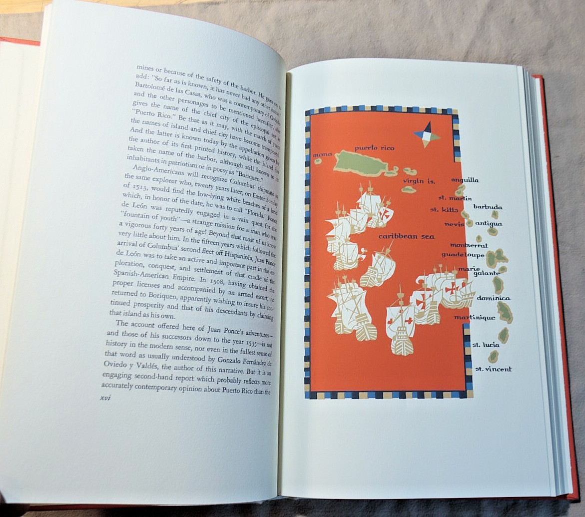 CONQUEST & SETTLEMENT of the ISLAND of BORIQUEN or PUERTO RICO 1975 Artist Signe