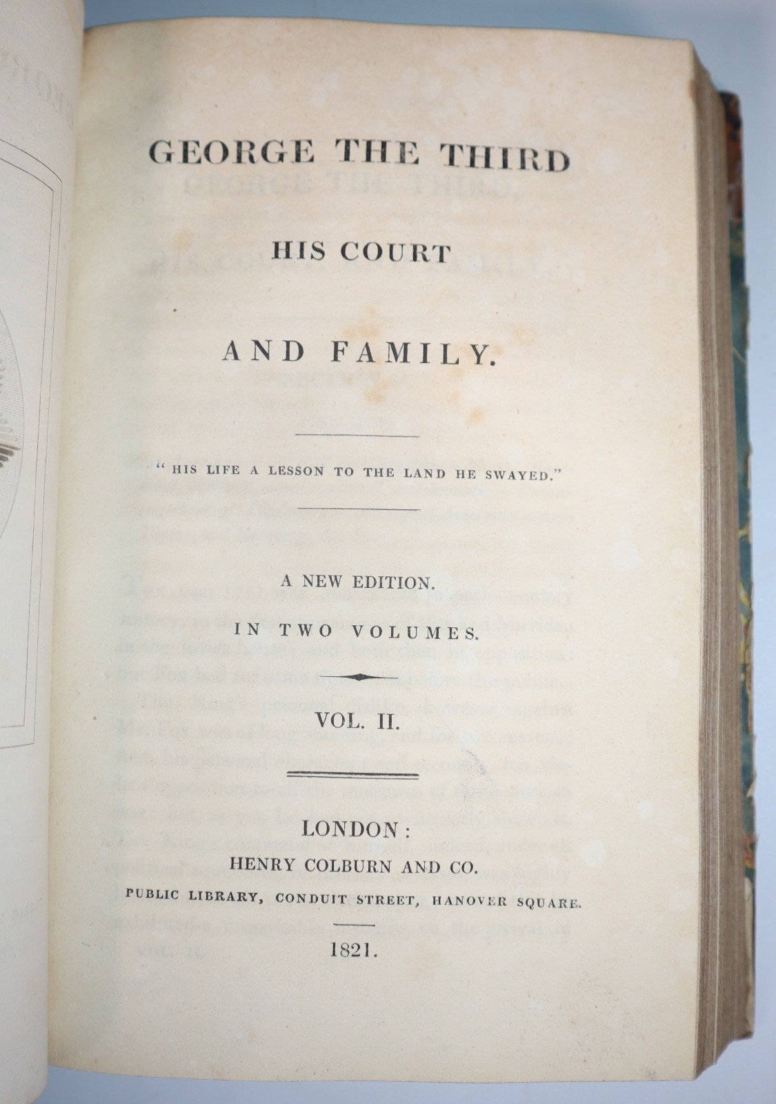 1821 George the Third His Court & Family 2 Vols in 1 Illustrated New Edition