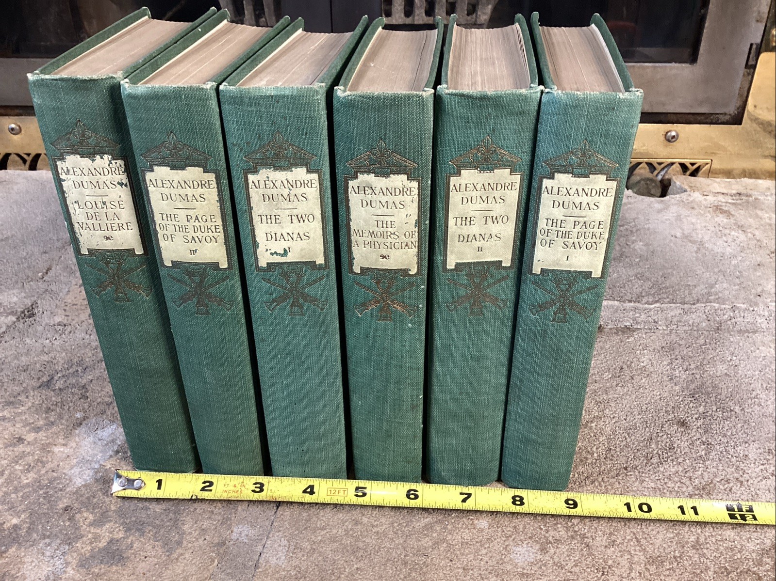 The Works of Alexandre Dumas 1910 Edition- Partial 6Volume Set- Instant Decorat