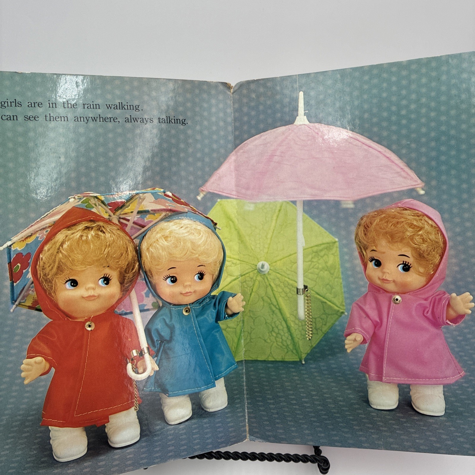 Vintage 1973 Happy Friends Board Book Froebel-Kan Co Ltd Japan Doll Photography