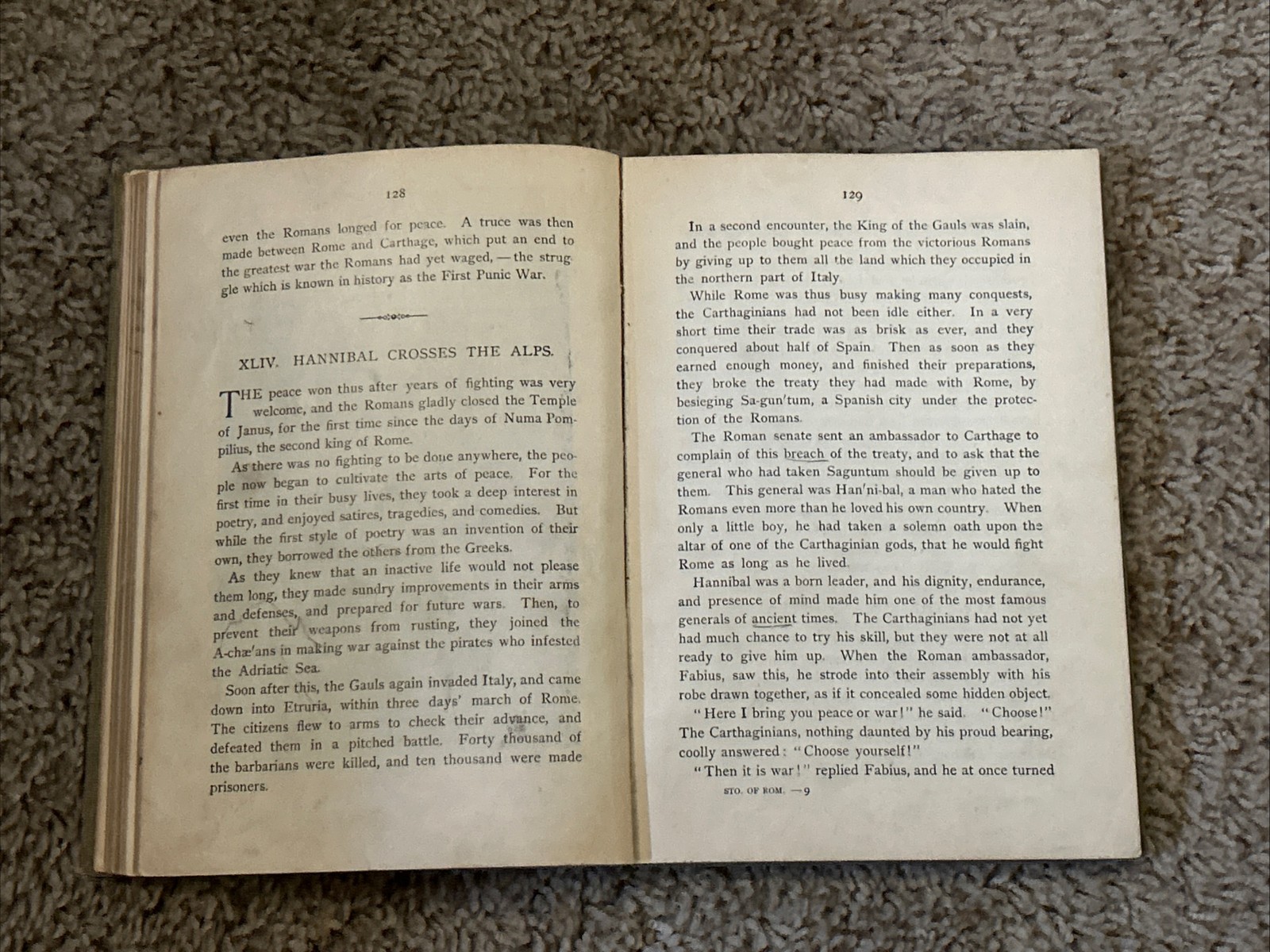 Vintage 1896 Hardback Book – The Story of the Romans – H A Guerber