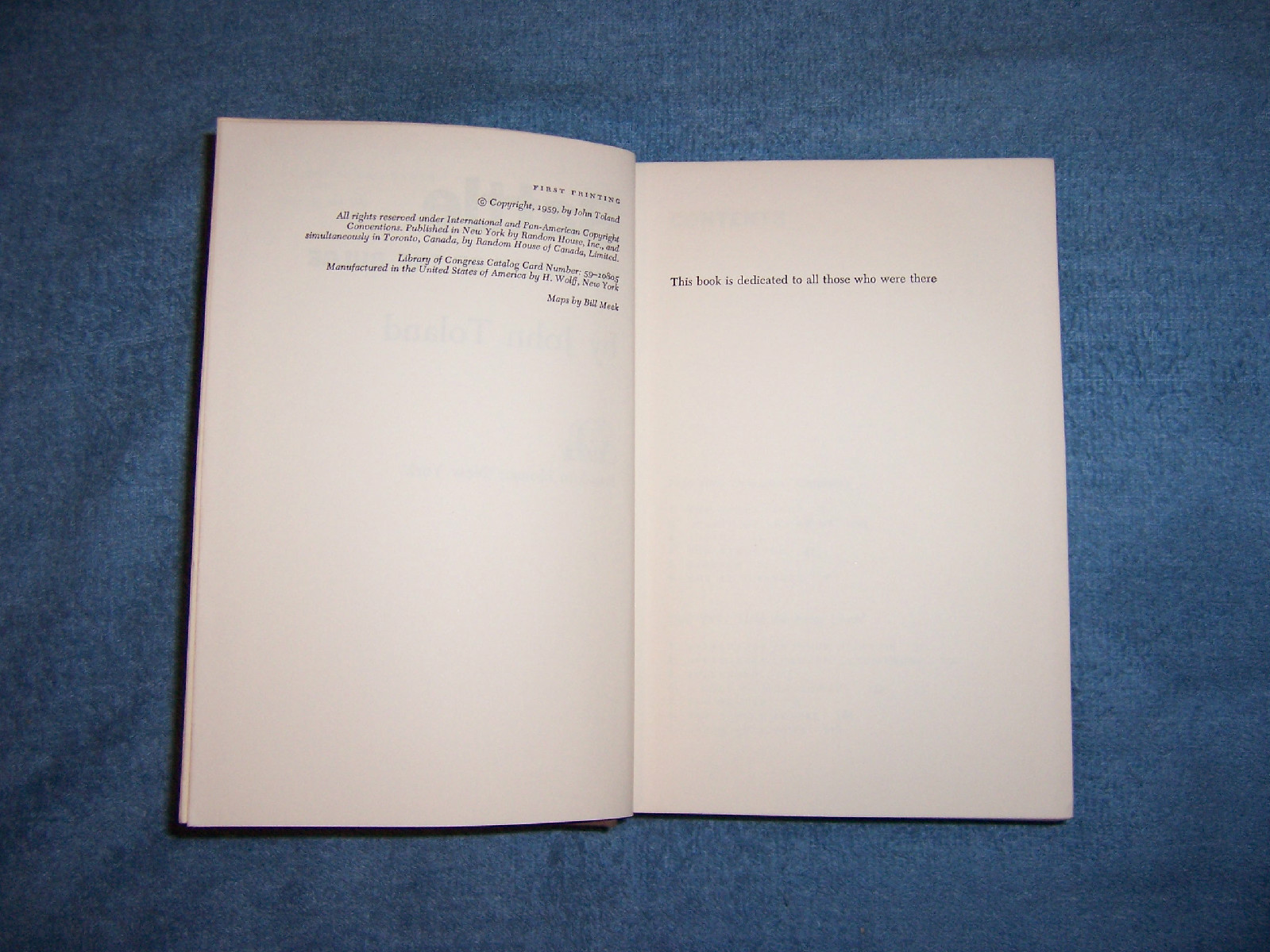 BATTLE by John Toland/1st Ed/HCDJ/Military/War/WWII 1939-45