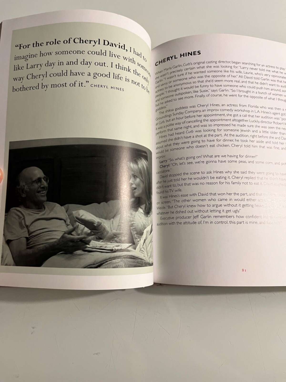 Larry David CURB YOUR ENTHUSIASM The Book HBO 2006 Gotham 1st Ed. 1st Print HCDJ