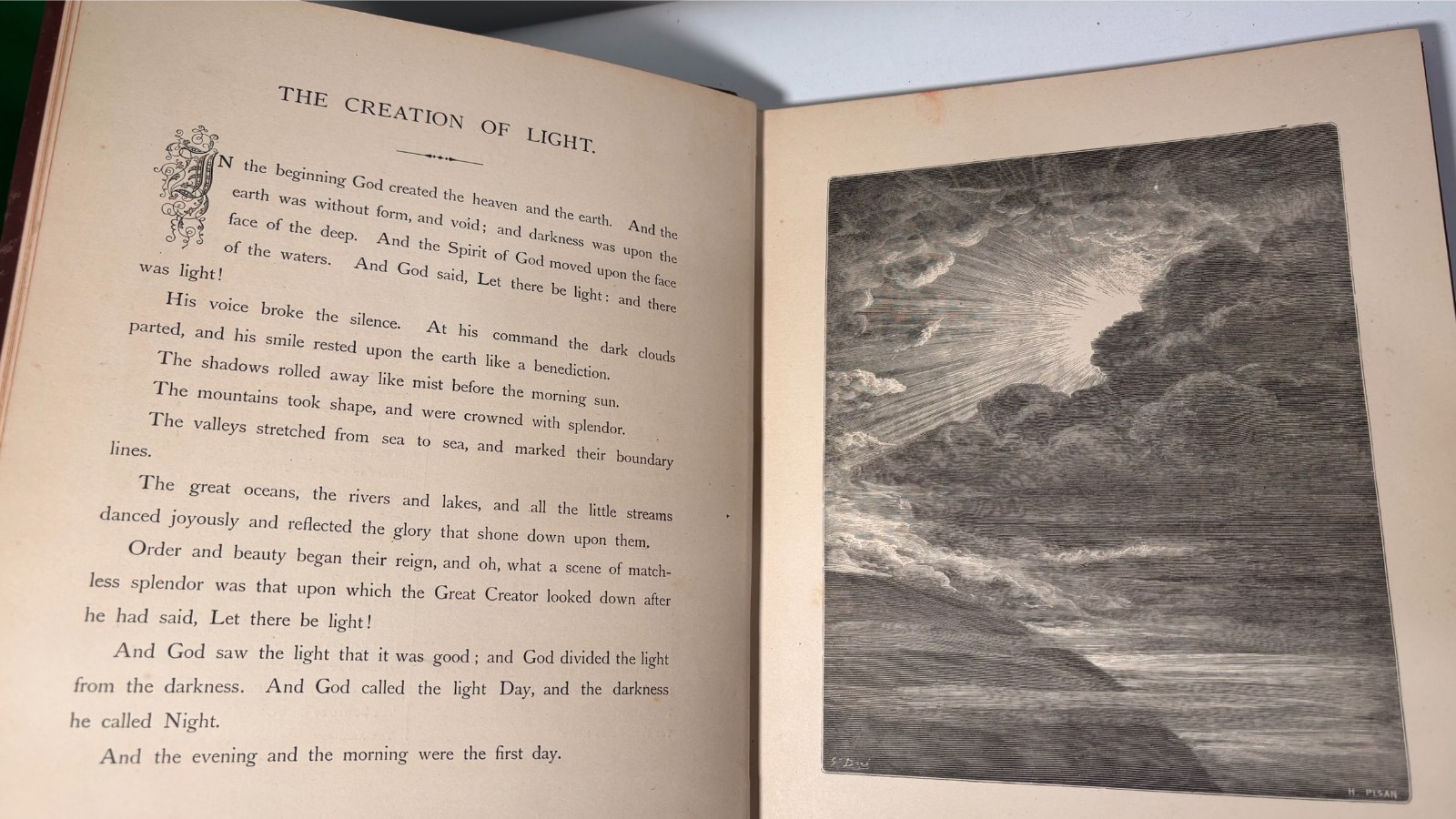 The Dore Gallery Of Bible Stories Illustrated 1882 Hardcover Book Antique