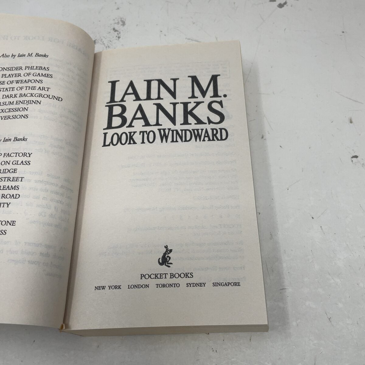 Look to Windward by Iain M. Banks PB First Thus Like New 2002