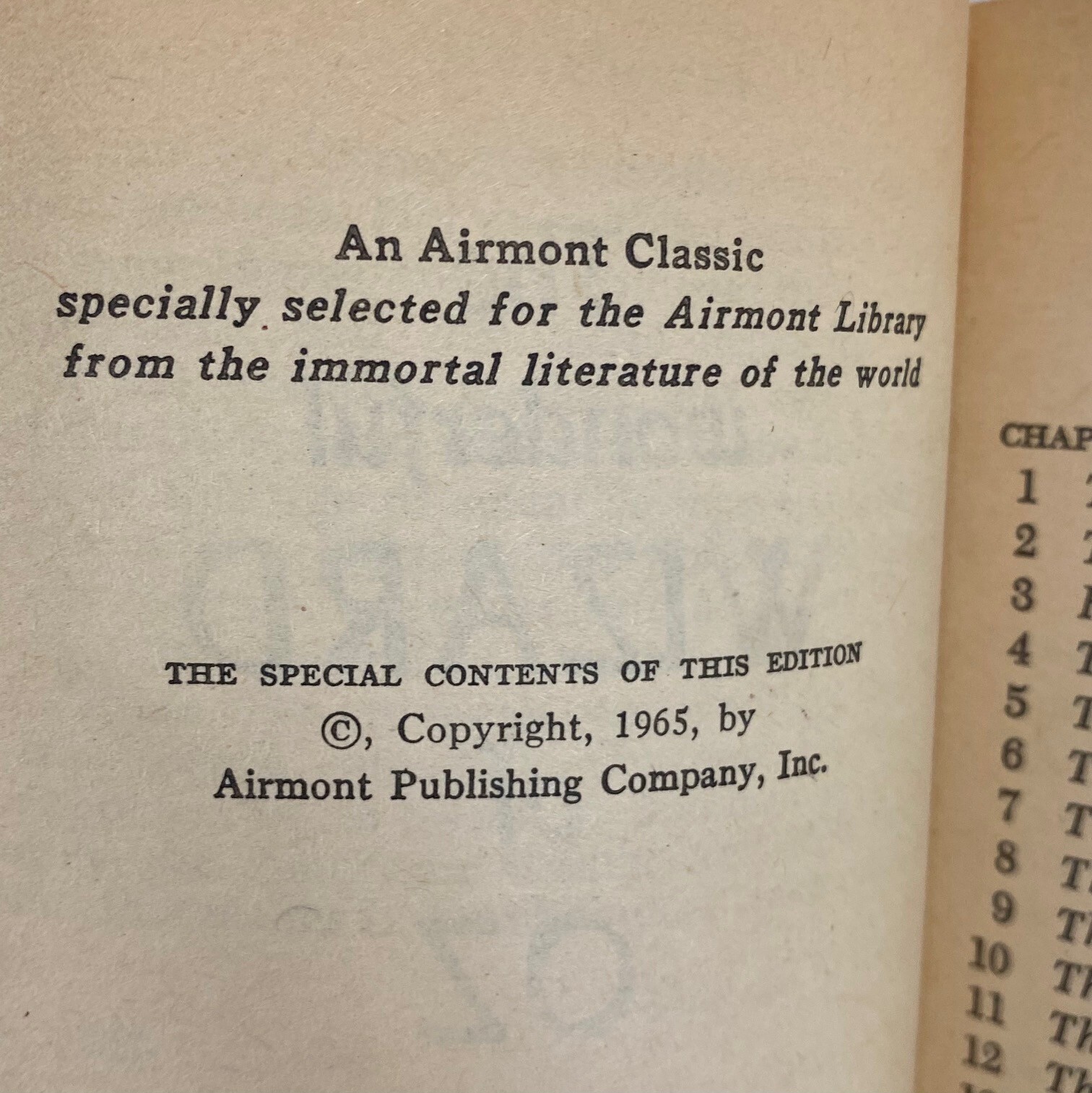 The Wonderful Wizard of Oz | Baum | Airmont Classics 1965 | Fantasy | Vtg PB