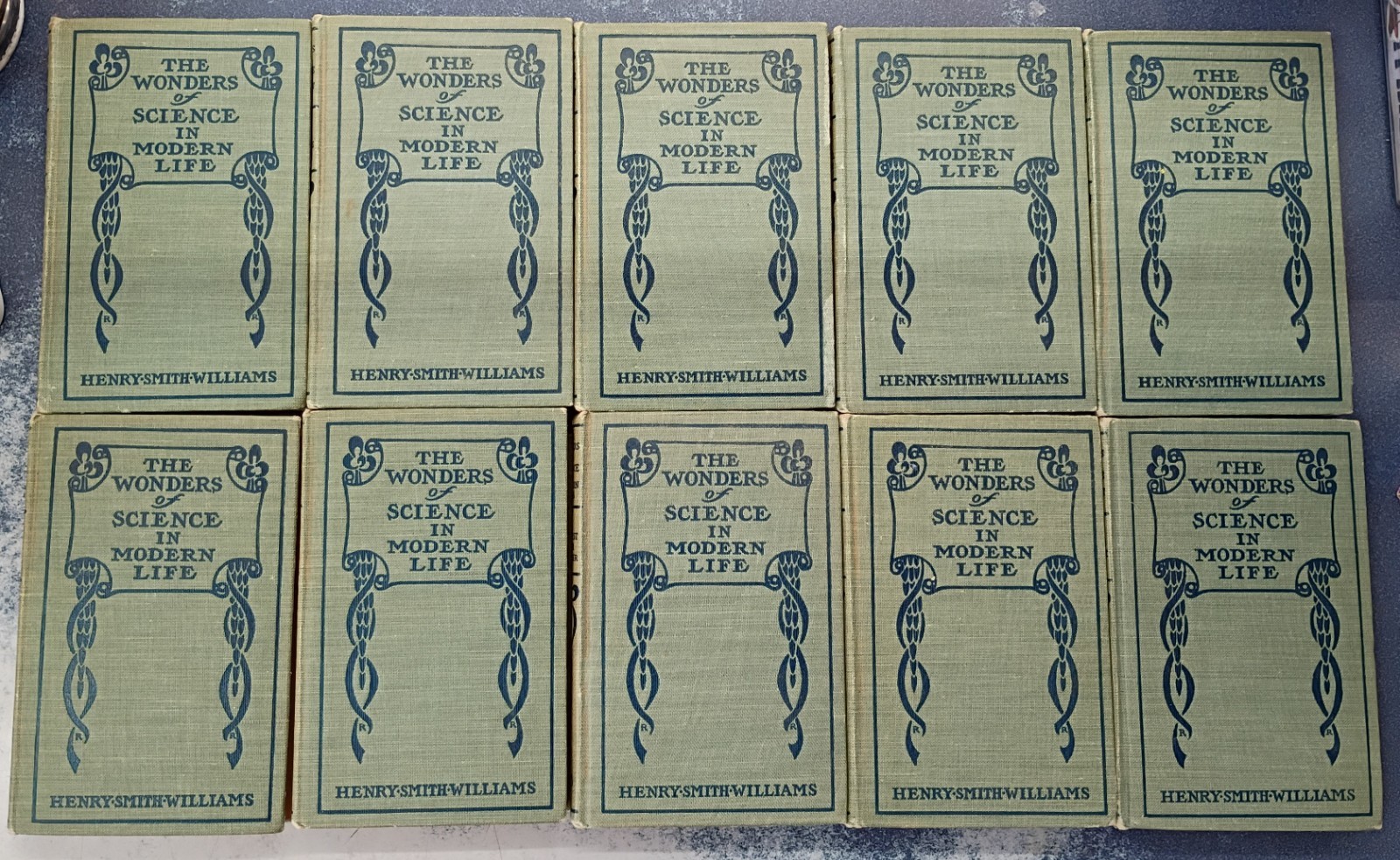 1912 The Wonders of Science in Modern Life 10 Vols Funk & Wagnalls Antique Books