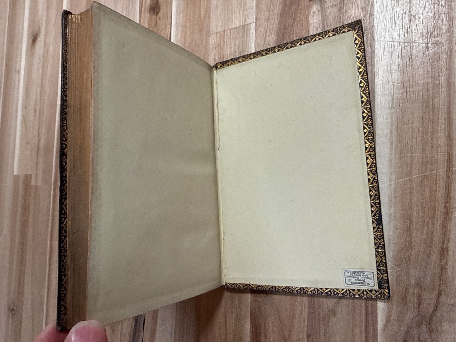 c1860 JOHN WESLEY HYMN BOOK fine binding LEATHER antique METHODIST hymns
