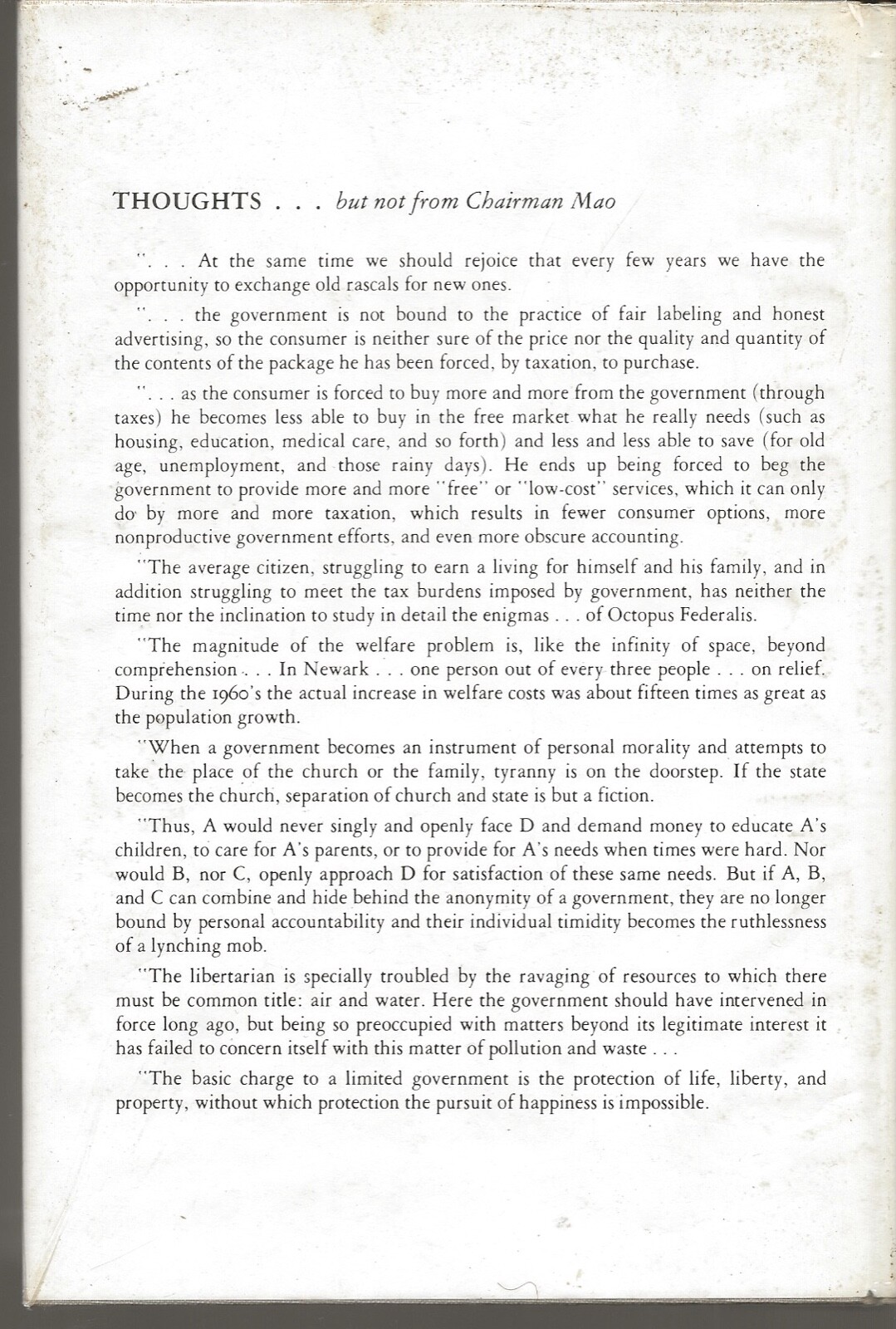 SPARE NONE: THE FEDERAL OCTOPUS HOW IT GREW TALESCARL A KEYSER INSCRIBED 1972