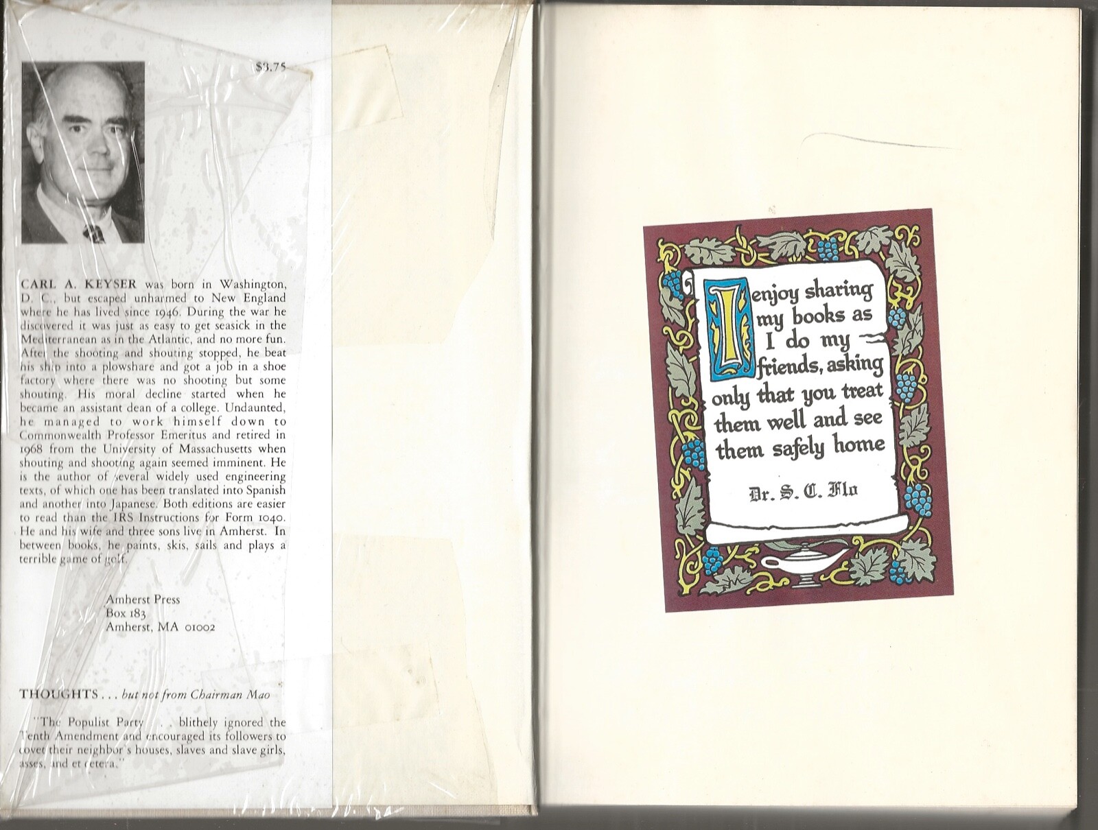 SPARE NONE: THE FEDERAL OCTOPUS HOW IT GREW TALESCARL A KEYSER INSCRIBED 1972