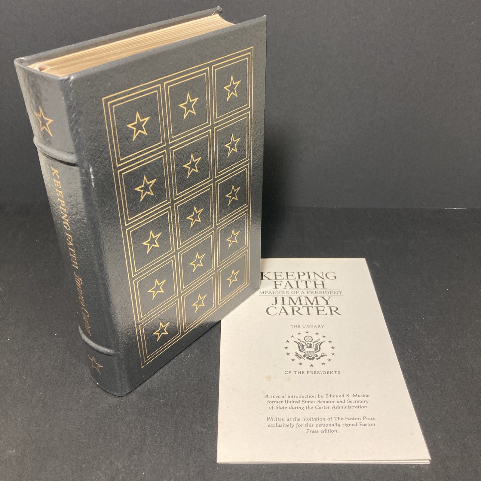 *SIGNED – Easton Press KEEPING FAITH | JIMMY CARTER – Collector’s Edition