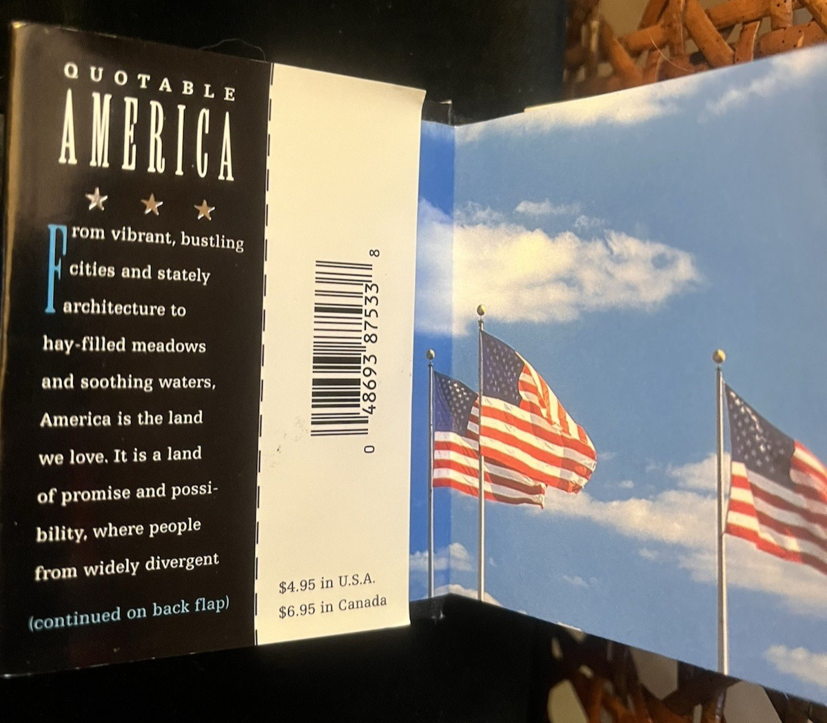 Dear Dad-Vol II( Halllmark) +Quotable America(Running Press) -2 HBDJ Mini books