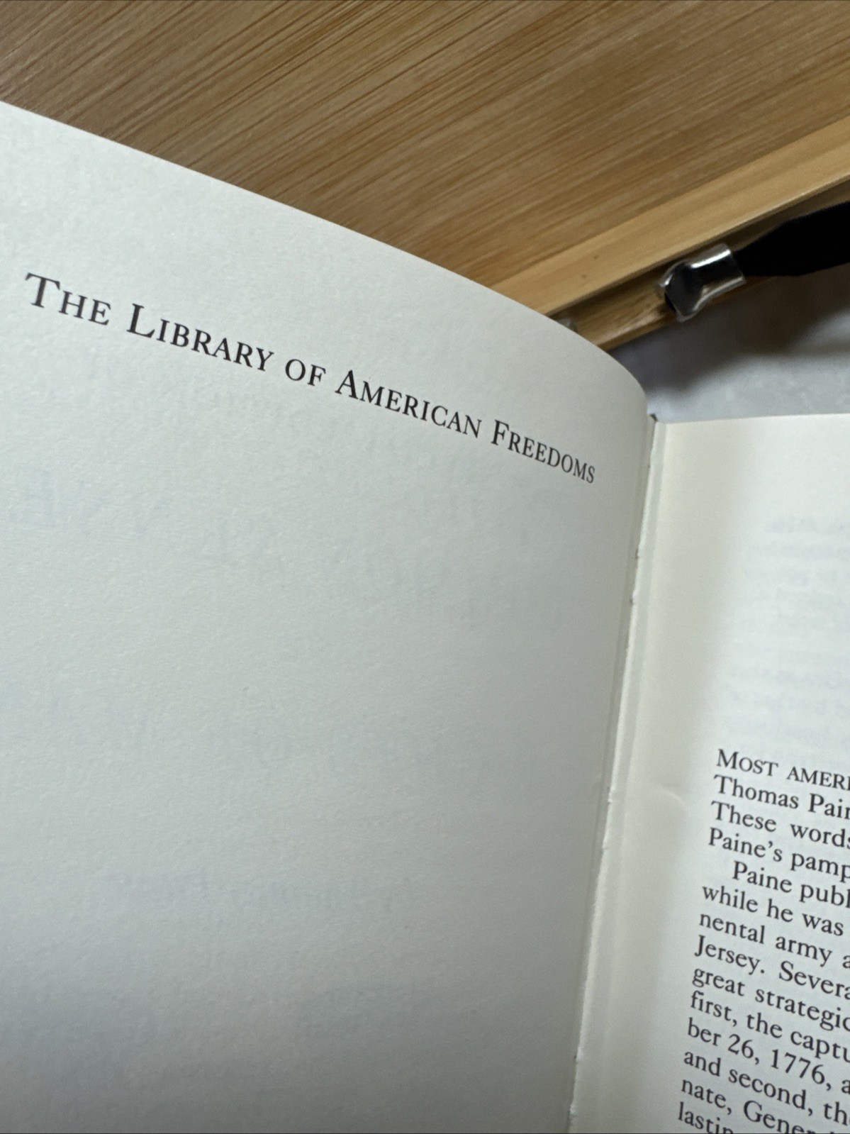 COMMON SENSE & RIGHTS OF MAN Library of American Freedoms Thomas Paine BOOK XLNT