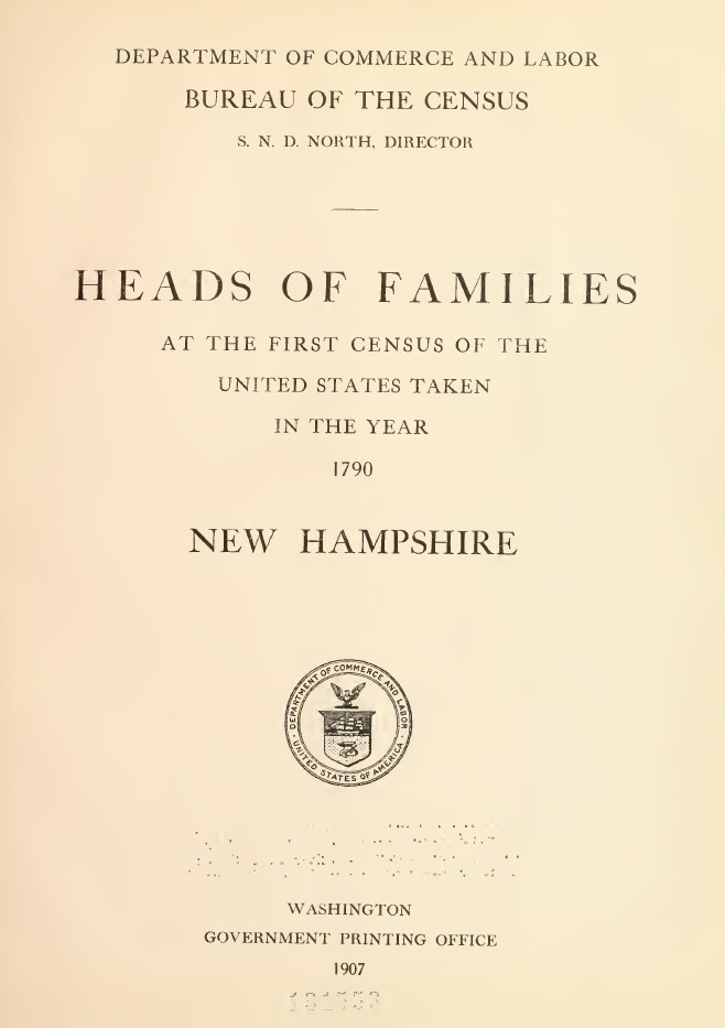 United Stated First Census Taken in 1790 – Heads of Families – 12 Records on DVD
