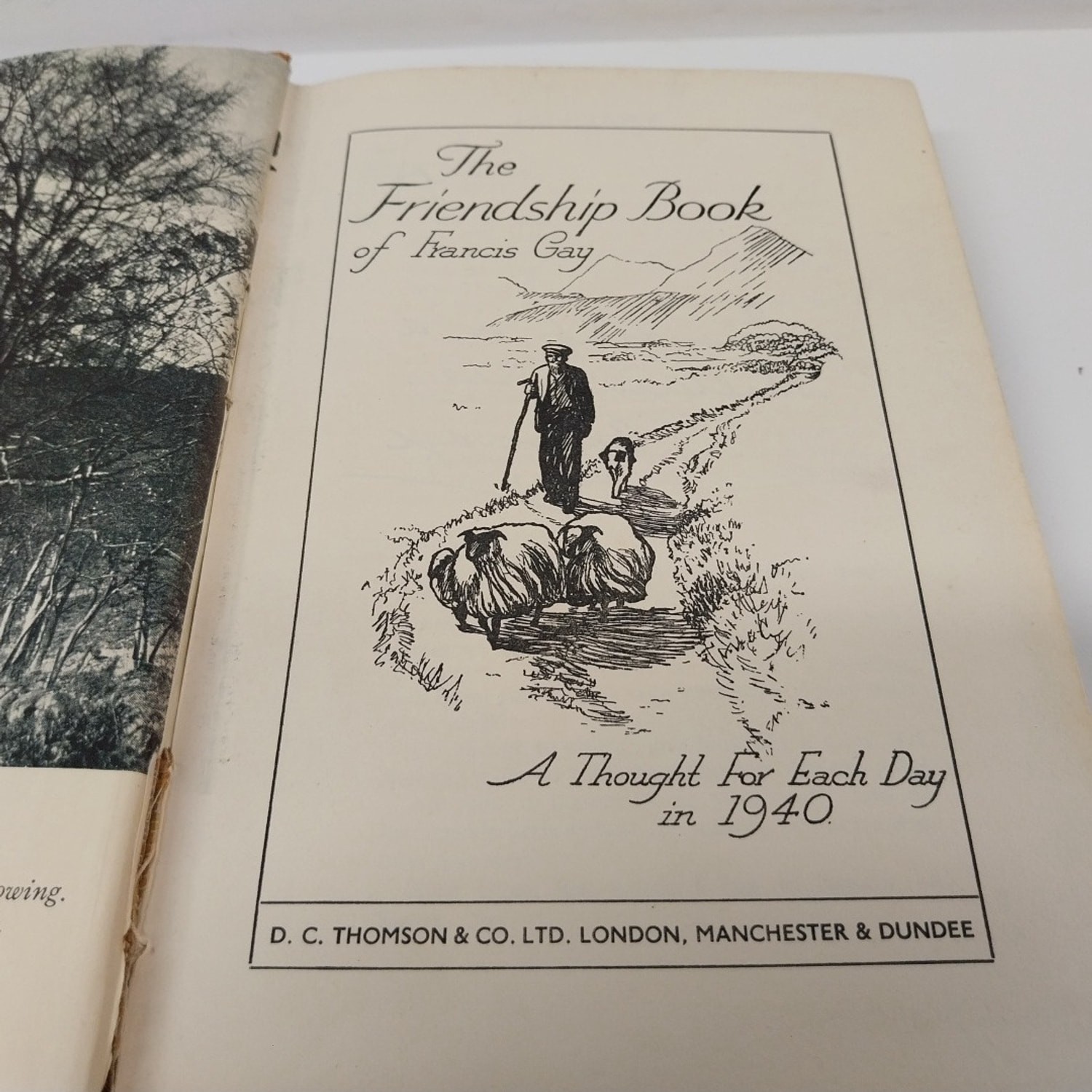 The Friendship Book of Francis Gay 1940 Vintage Hardcover Daily Devotional