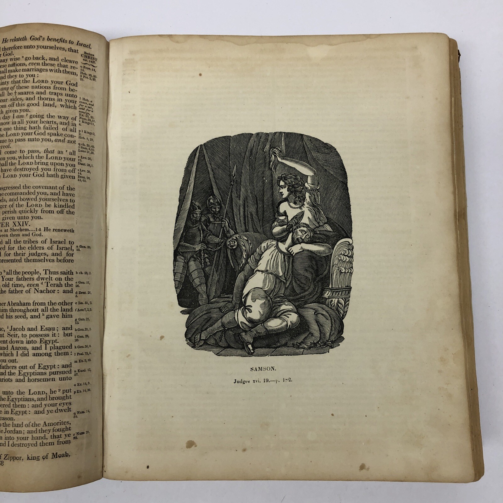 Holy Bible Rare 1823 H.&E. Phinney’s Stereotype Edition Old & New Testaments