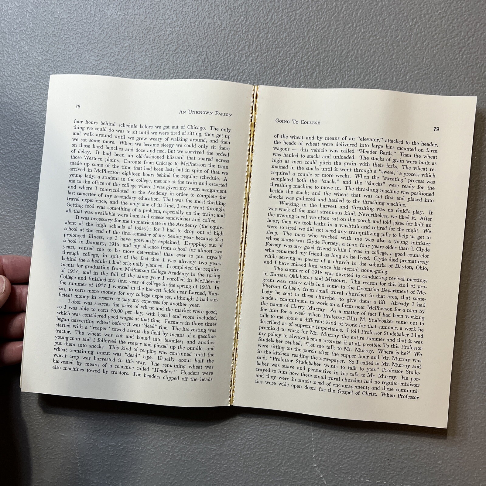 An Unknown Parson SIGNED Earl M. Bowman 1976 Religion Church Of The Brethren