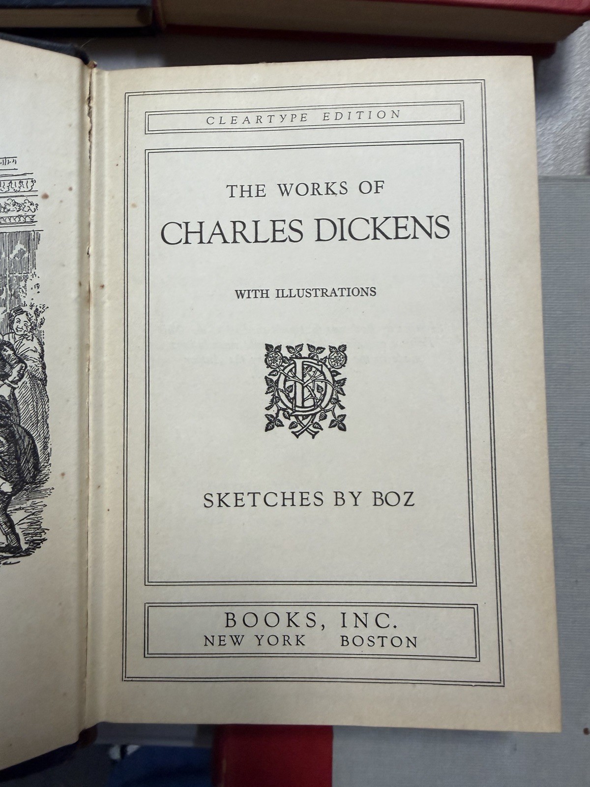 Antique Book Lot Charles Dickens- 7 Books
