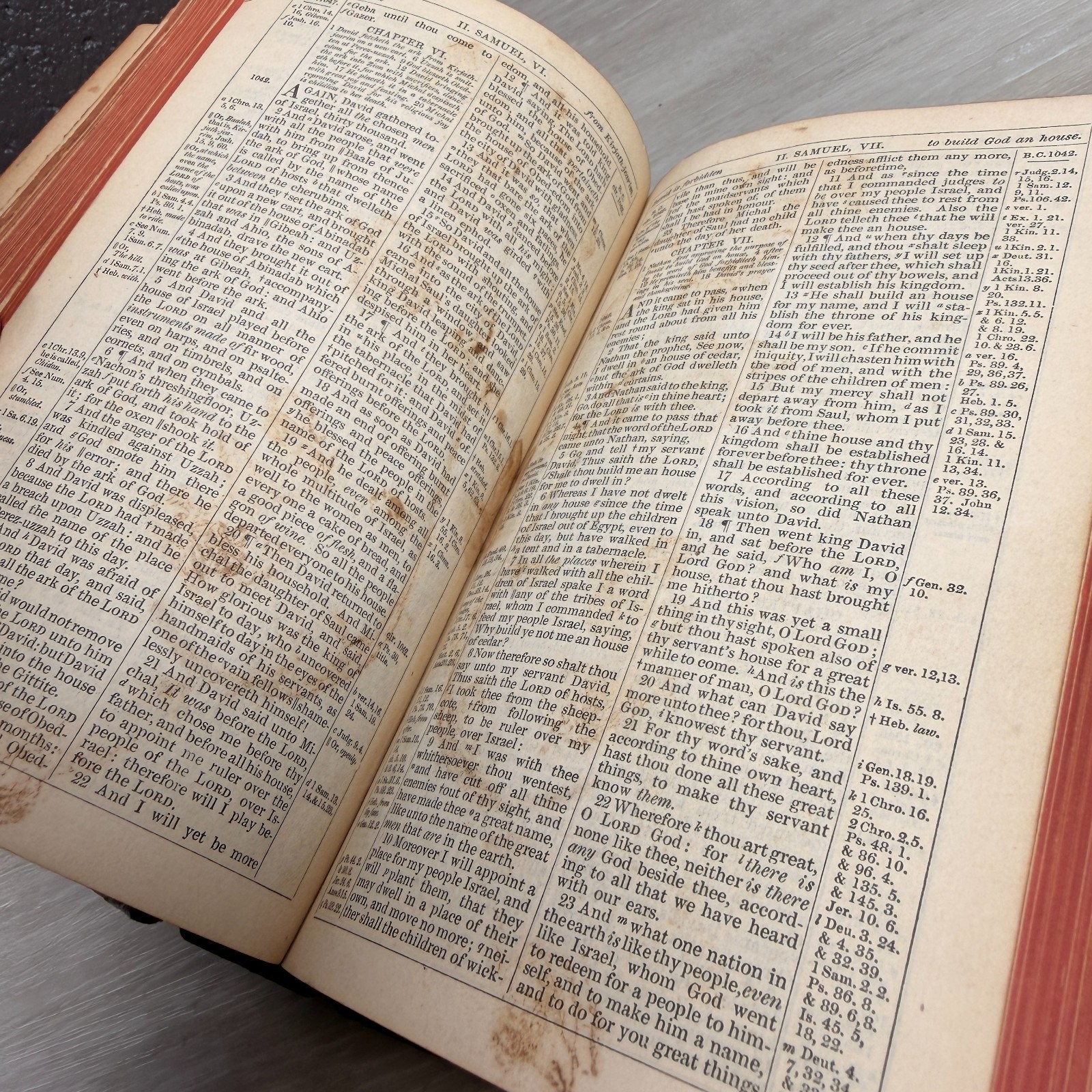 1875-1885 Oxford KJV Holy Bible Nonpareil 16mo Leather – Thomas Nelson & Sons NY
