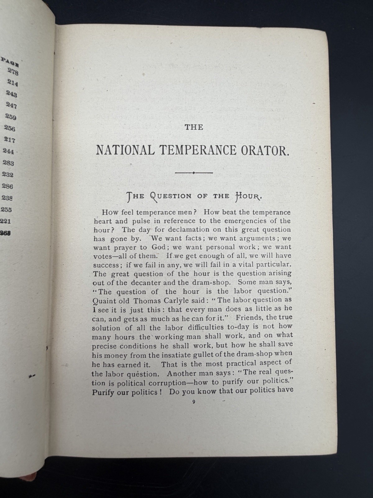 Antique Book The National Temperance Orator 1880 Edited by Miss L. Penney