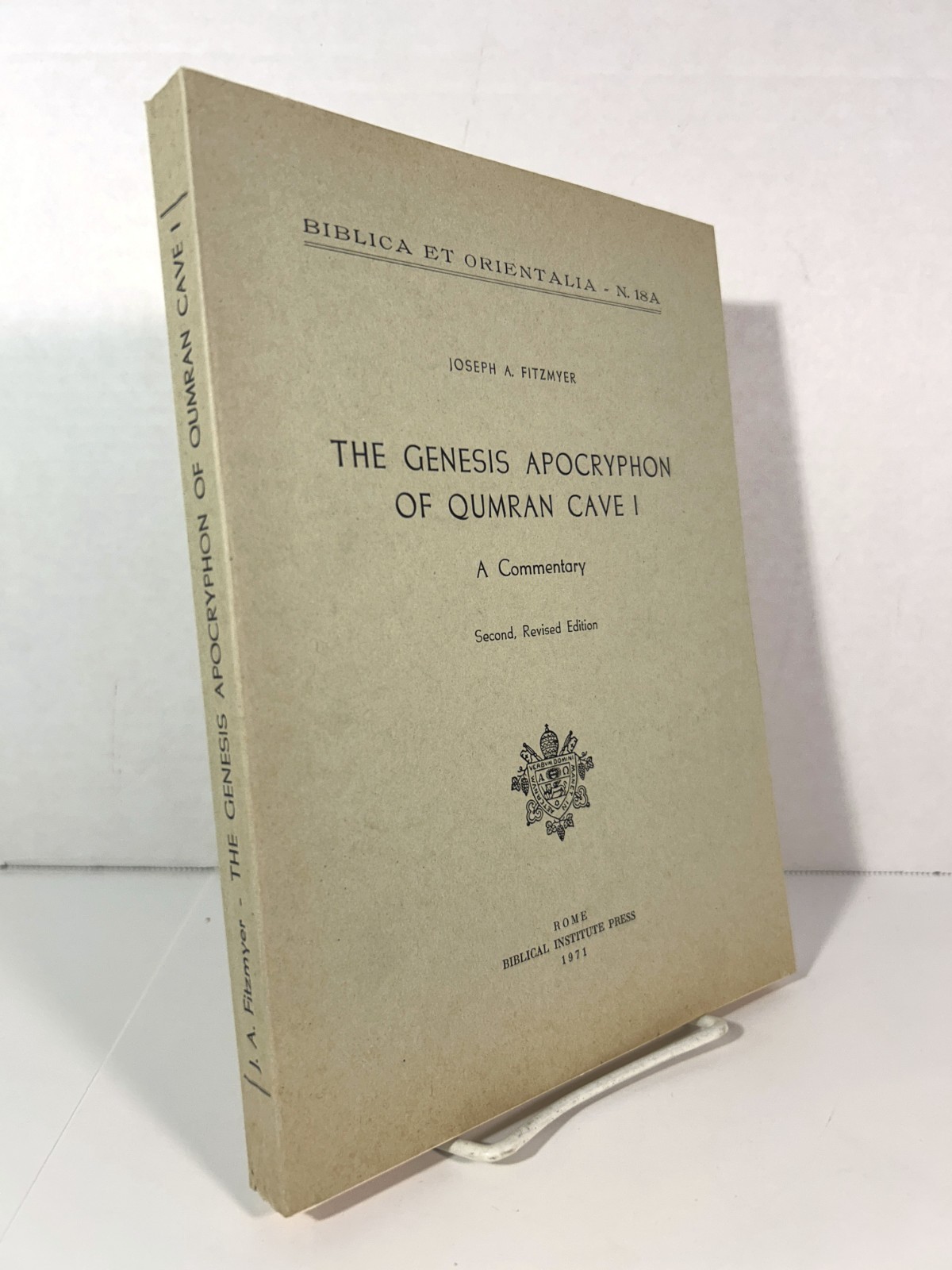 Genesis Apocryphon of Qumran Cave I: A Commentary 1971 Softcover