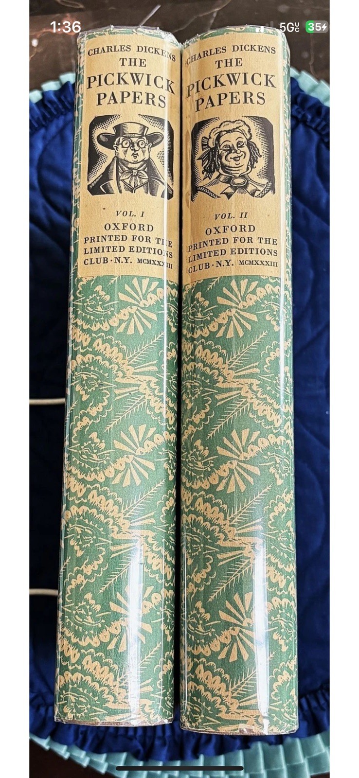 Charles Dickens / POSTHUMOUS PAPERS OF THE PICKWICK CLUB Limited Editions Club