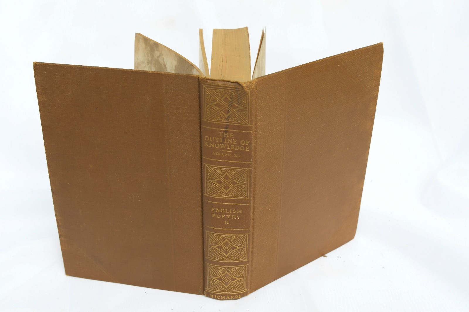Antique 1924 – 15 Outline of Knowledge books edited by J.A Richards, New York