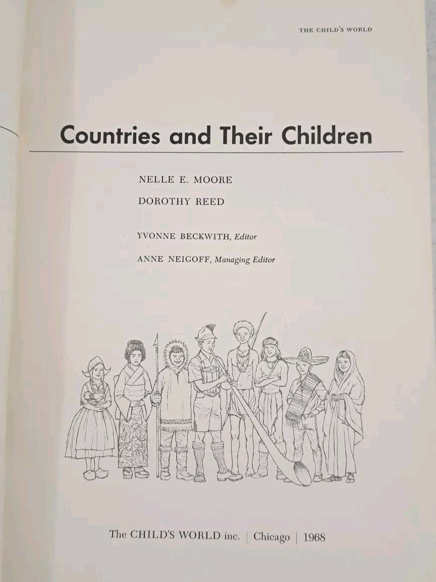 VINTAGE 1968 Edition-The Child’s World-Countries And Their Children-Hardcover