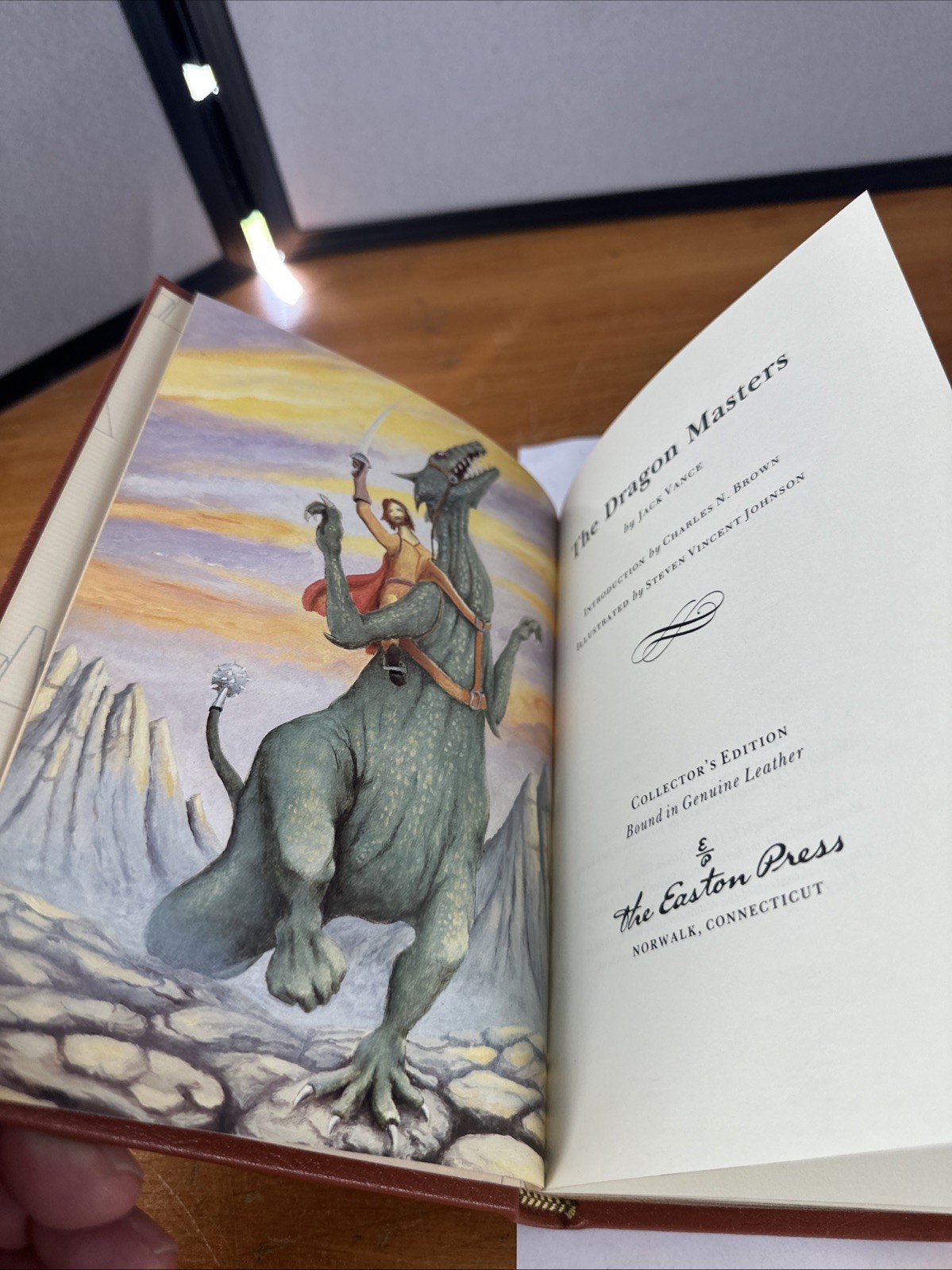 Dragon Masters by Jack Vance Easton Press 1988 Collector’s Edition Leather Bound
