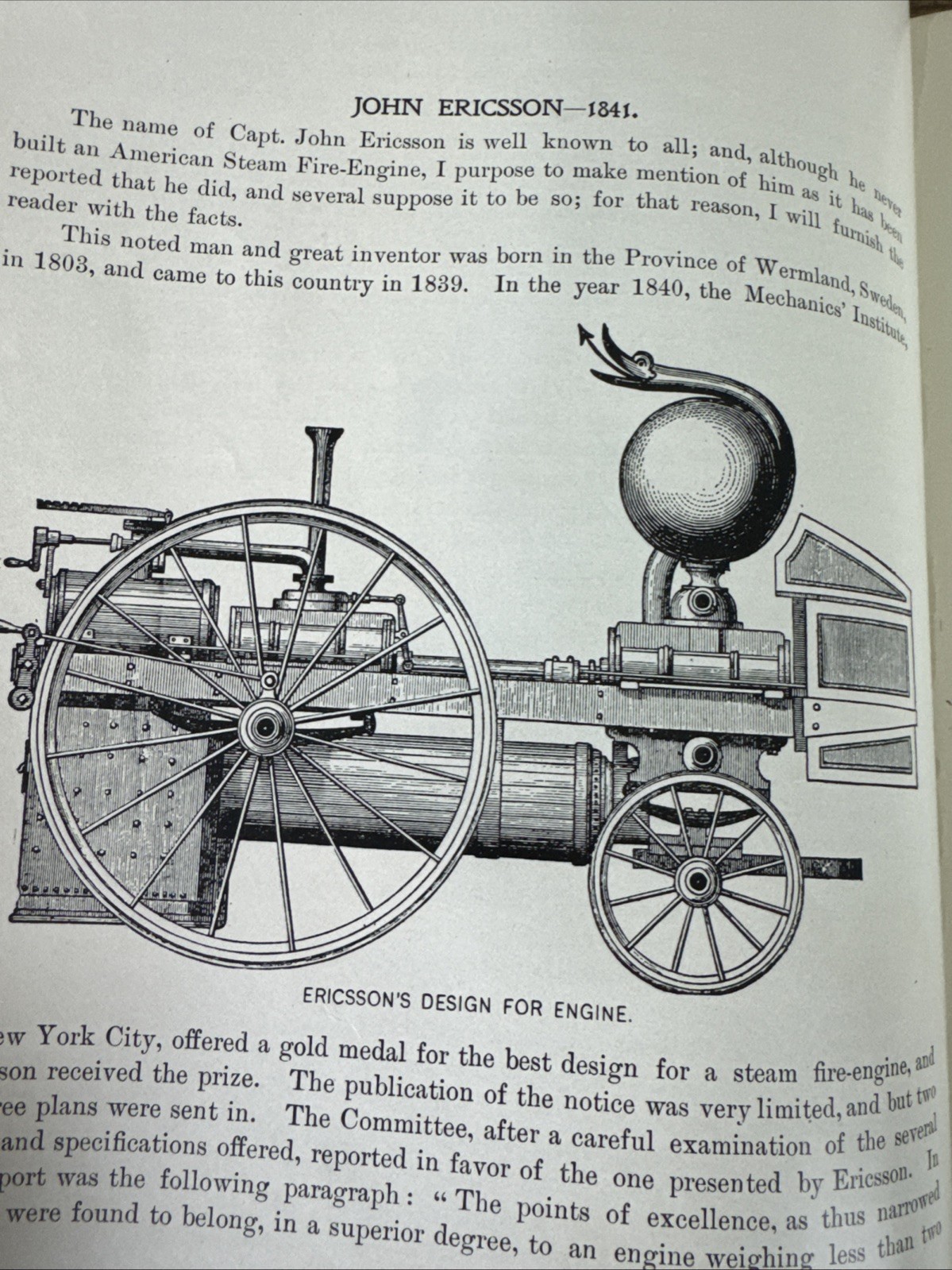 ANTIQUE 1896 HISTORY OF THE AMERICAN STEAM FIRE ENGINE BY WILLIAM T KING 1ST ED￼