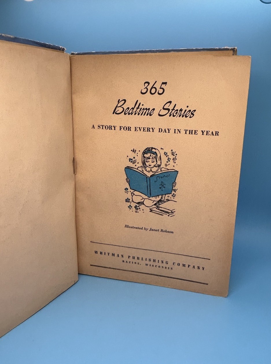 1944 365 Bedtime Stories Whitman Vintage Children’s Book Janet Robson