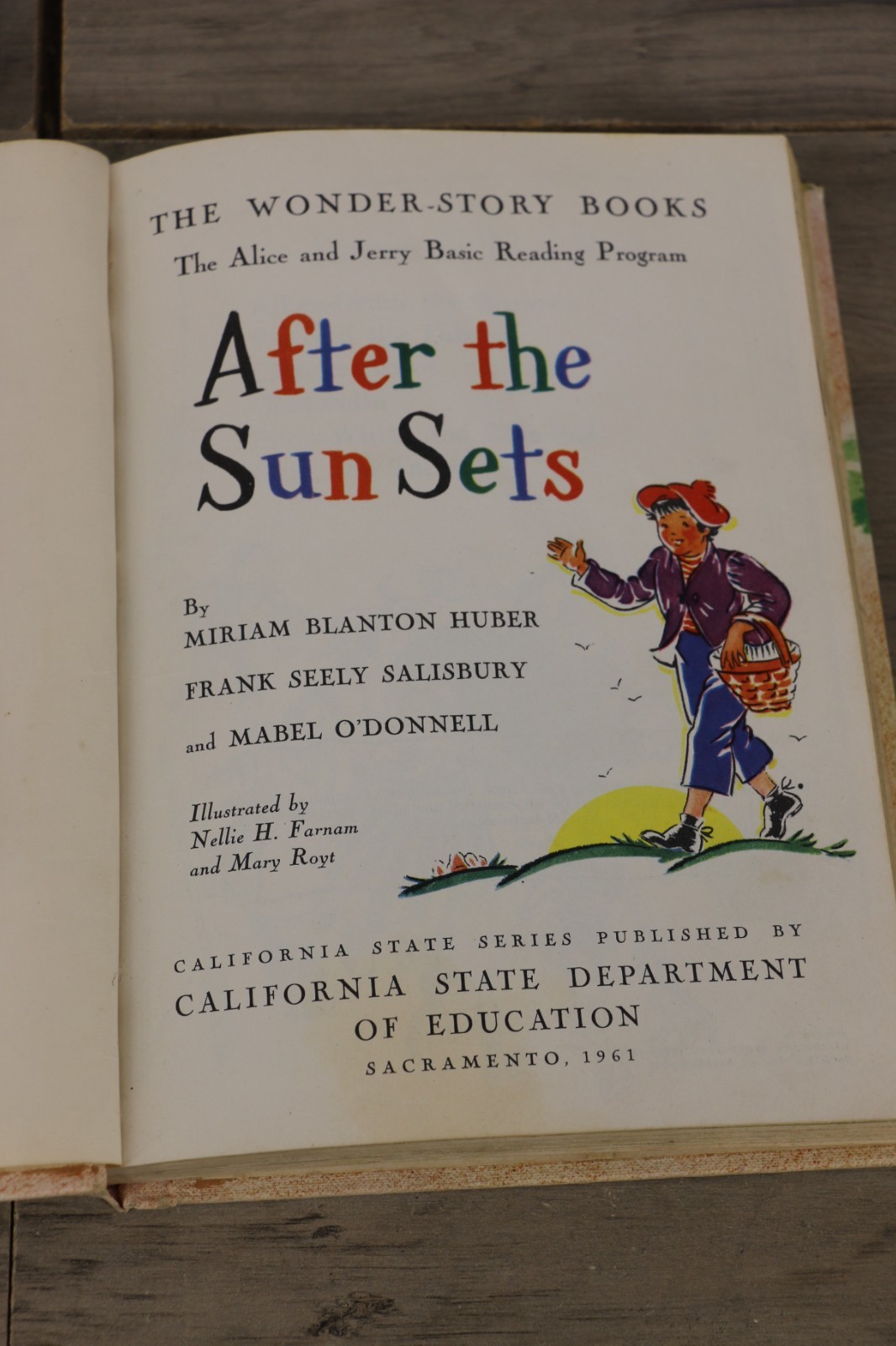 After the Sun Sets Wonder Story Books Vintage Children’s Book Illustrated
