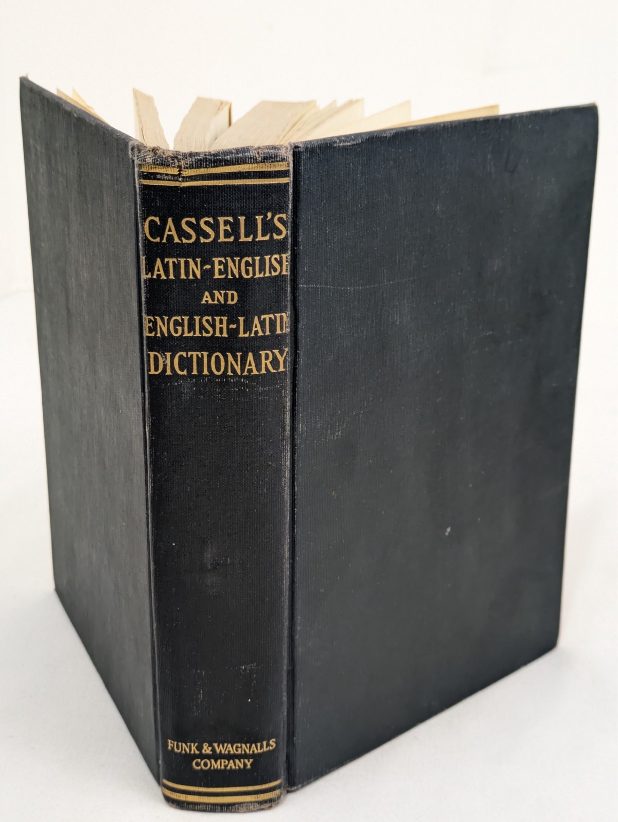 Cassell’s Latin-English-Latin Dictionary 1947 Vintage Black HC Funk & Wagnalls