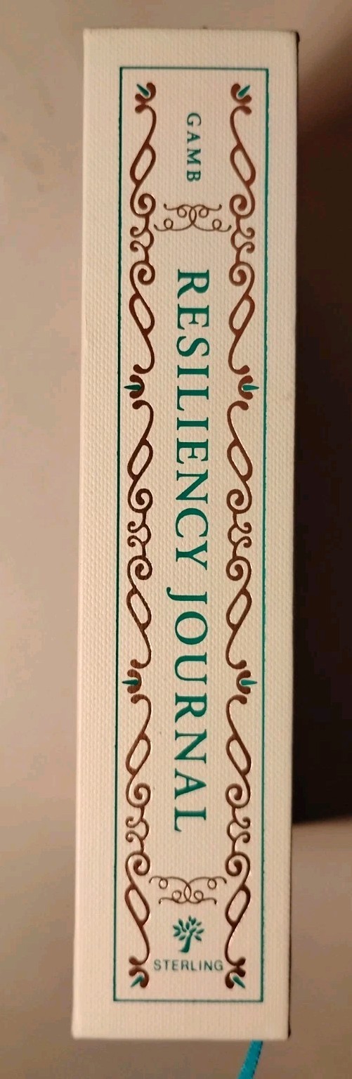 RESILIENCY JOURNAL Maria Gamb Self-Help Daily Prompts Hardcover Gilded Edges