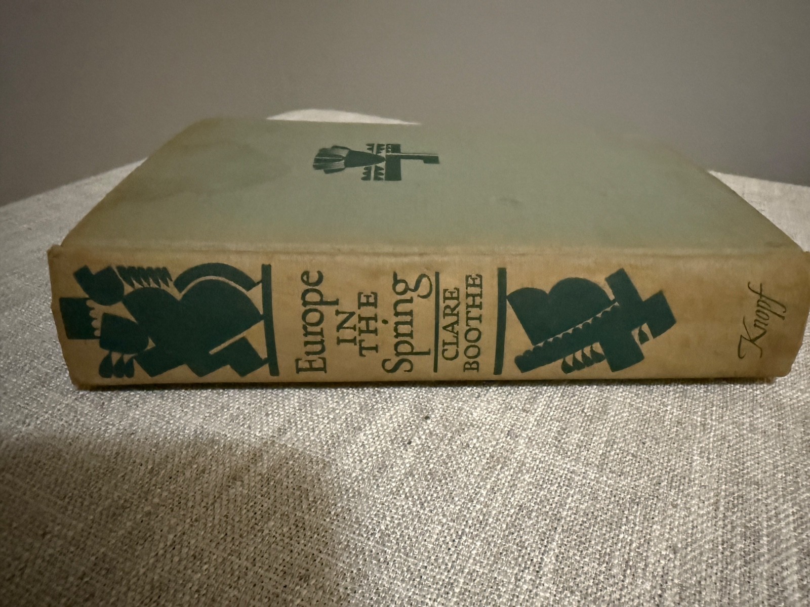 📘 Europe in the Spring – Clare Boothe (1940, Alfred A. Knopf) 1st Edition Book
